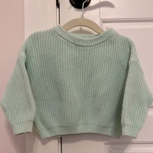 Knit sweater, light green